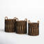 Banana Leaf Handmade String Detail Decorative and Functional Storage Basket with Handles