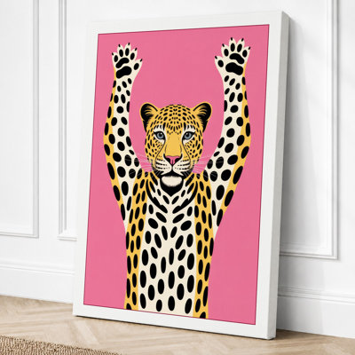Celebratory Leopard Modern - Print