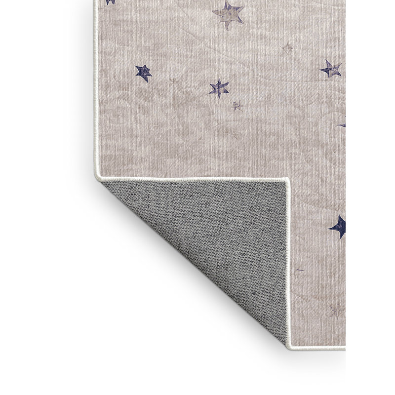 Machine Washable Beige Area Rug, Square 8'