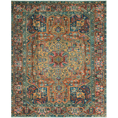 Hania One-of-a-Kind 9'10" X 12'7" 1980s Wool Area Rug