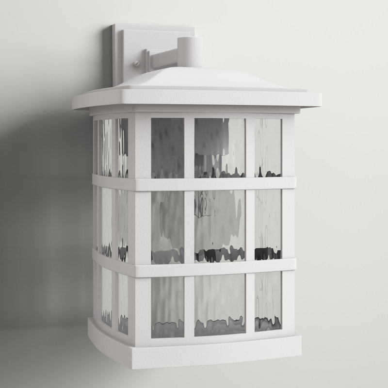 Cayman Steel Wall Light, White Lustre