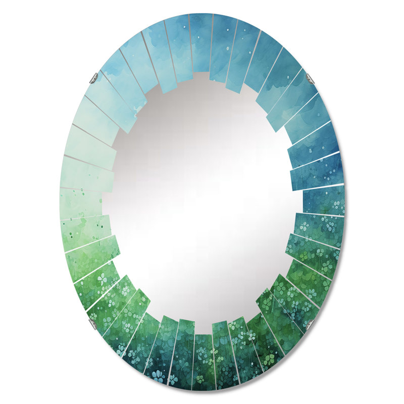 Copano - Miroir mural moderne ovale, 36 po x 24 po