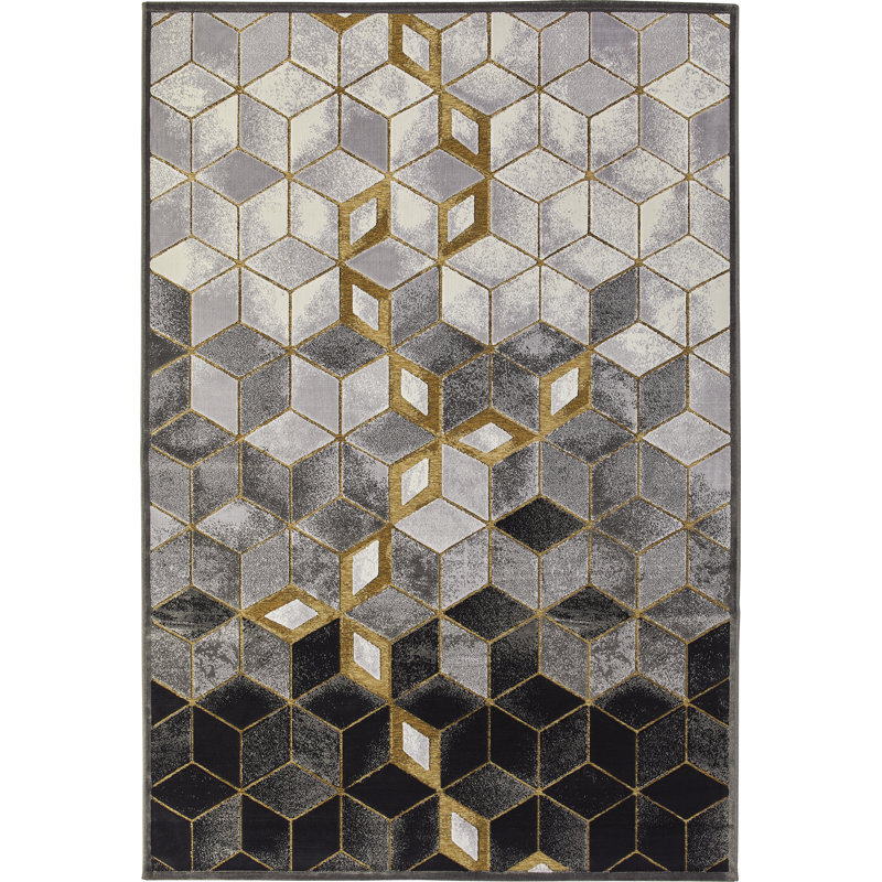 Oaklee Geometric Hand Woven Area Rug, Rectangle 195 x 280cm