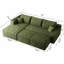 Canapé modulaire en forme de U de 95 po avec 2 repose-pieds, canapé de salon minimaliste moderne, aucun assemblage requis-1881412720