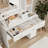 Dressing Table With LED 3-Colour Illuminated Mirror And Power Outlet