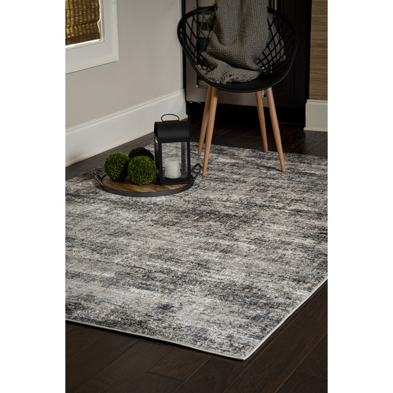 Tapis gris, Rectangle 12 pi 6 po x 15 pi