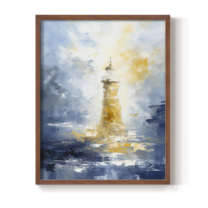 «NAUTICAL Series», reproduction encadrée en bois massif, H 11 po x l 9 po, Noyer