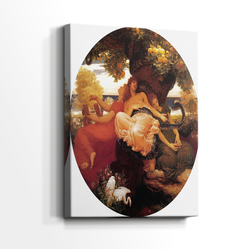 Le jardin des Hespérides - toile tendue par Sir Frederic Leighton, 32 x 48