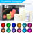 LED Flameless Candles with Remote Real Flickering & Real Ivory Colour Battery Powered LED Pillars Candles with Remote Control and Timer Function - 12 Preset Multi Colours