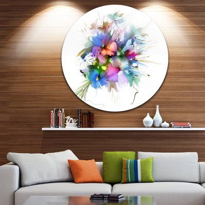 « summer color florals », impression sur métal
