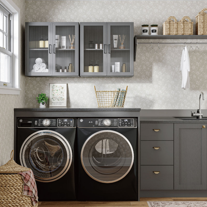 Armoire murale 48 po 4 portes, Gris