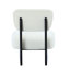 Fauteuils lounge beiges modernes (lot de 2), revêtement en tissu, piètement en bois noir - Idéal pour le bureau et la chambre. Élégants sièges d'appoint rembourrés (lot de 2) avec finition décorative pour le salon.