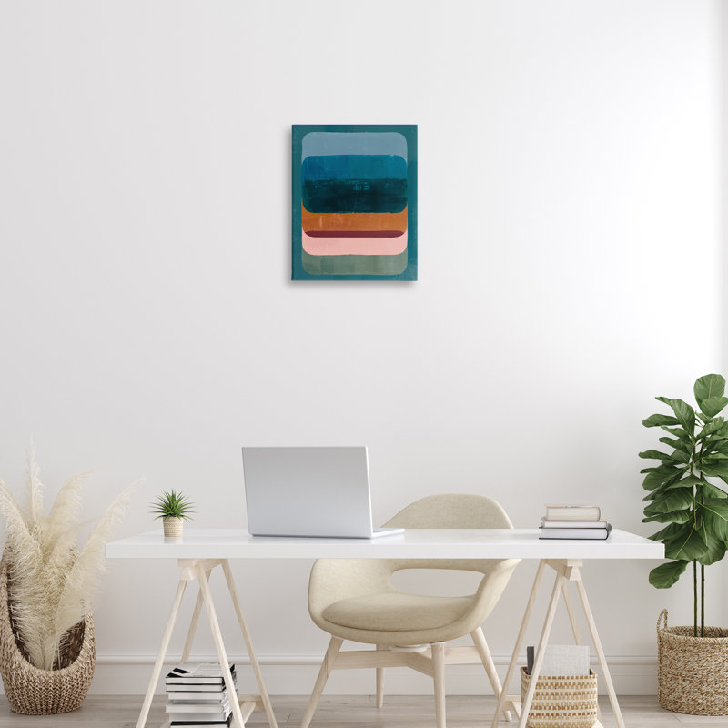  "Southwestern Inspired", art mural sur toile par Victoria Barnes, H 20 po x l 16 po
