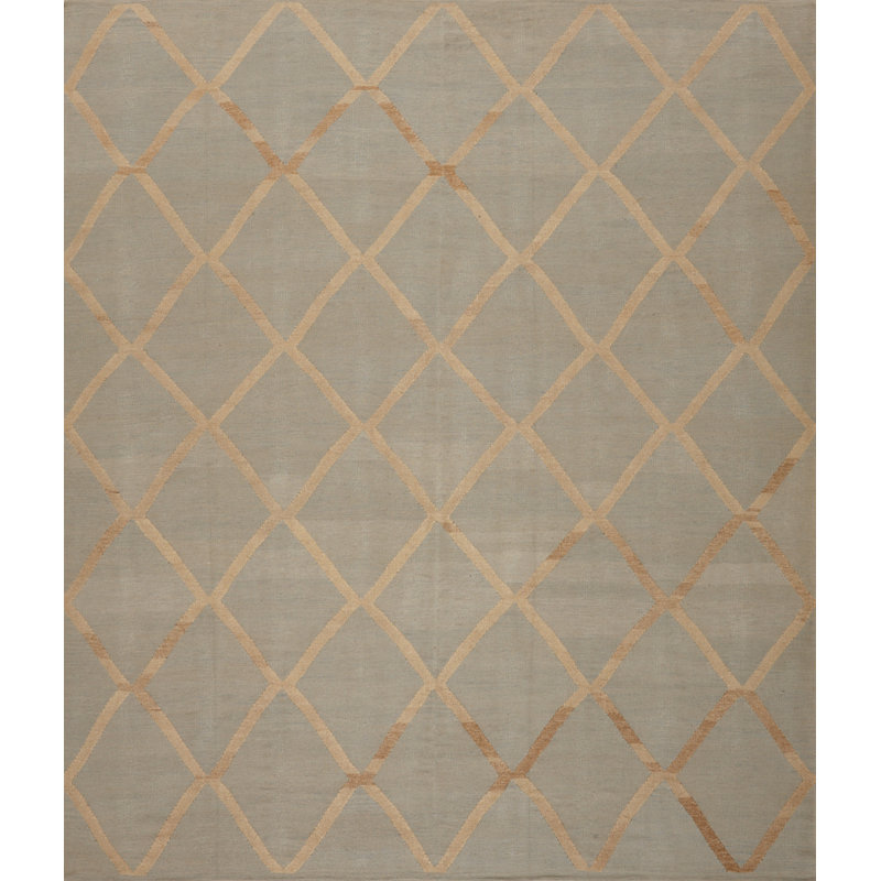 Geometric Area Rug in Gray/Brown