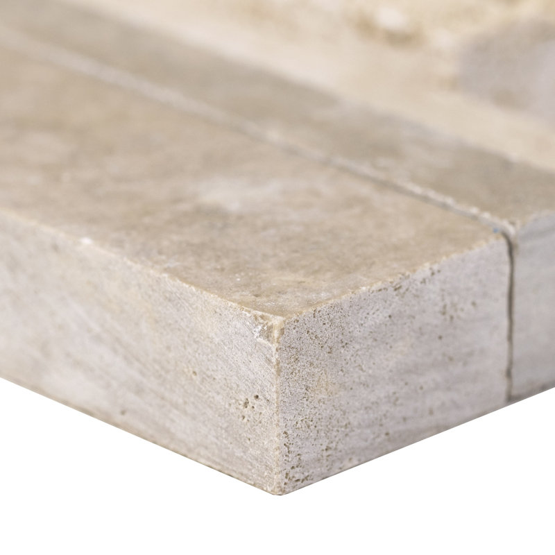 Stonecrest 6 in. x 24 in. Multi Finish Natural Stone Ledger Panel Corner Wall Tile, Savile Court