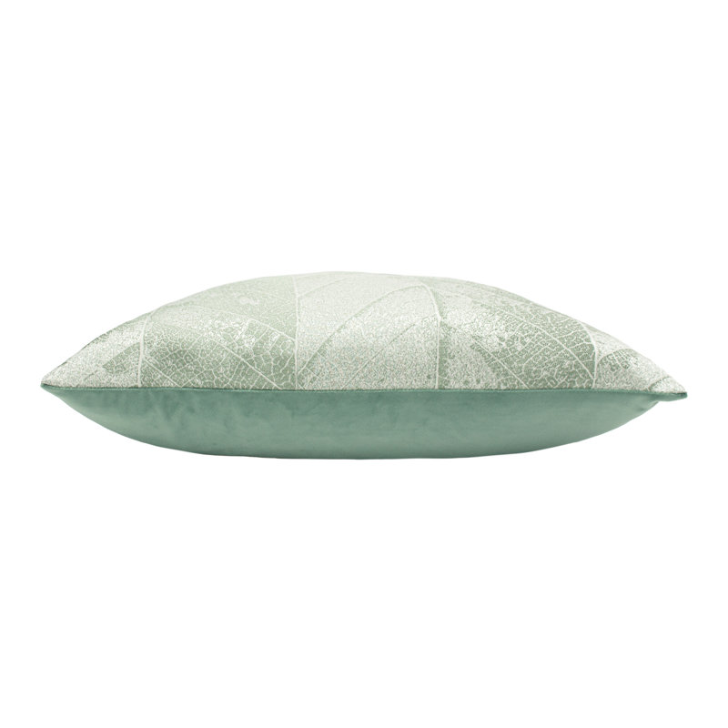 Ashley Floral Square Cushion, Celadon / Nile Water, Feather