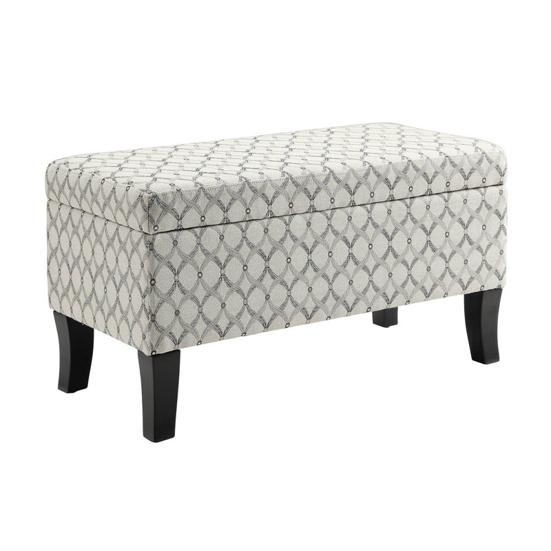 Tarrin Upholstered Ottoman, Ribbon Pattern