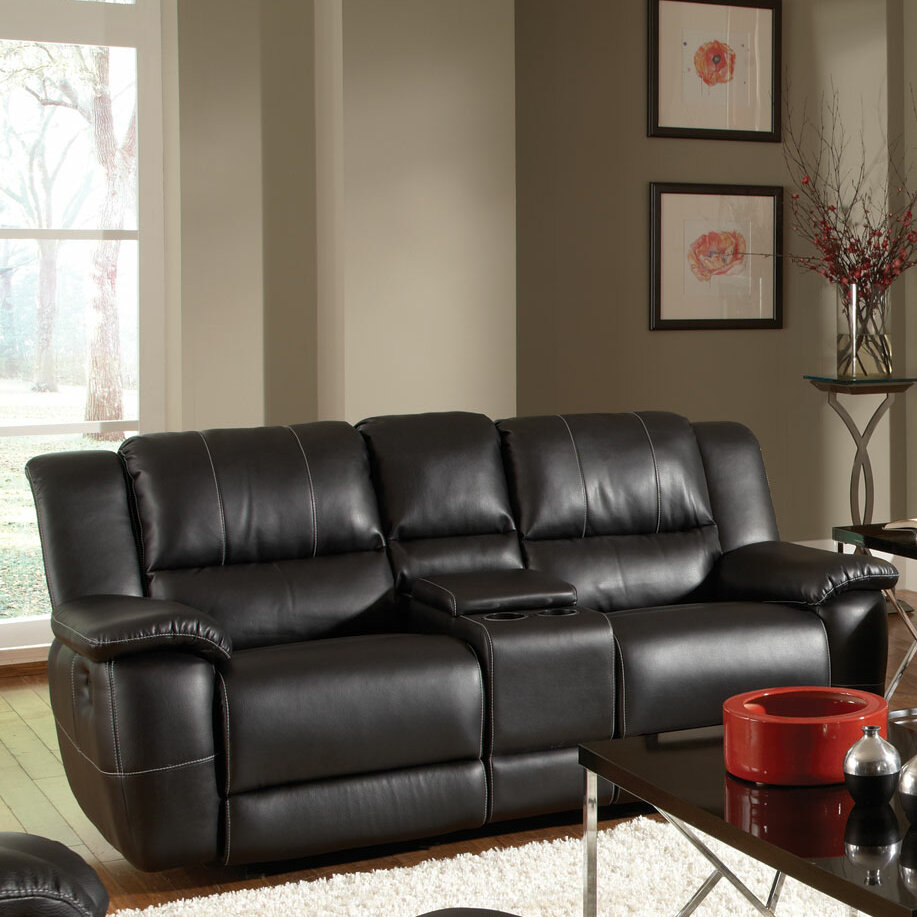 Wildon Home® Robert 81.5'' Faux Leather Reclining Loveseat & Reviews ...