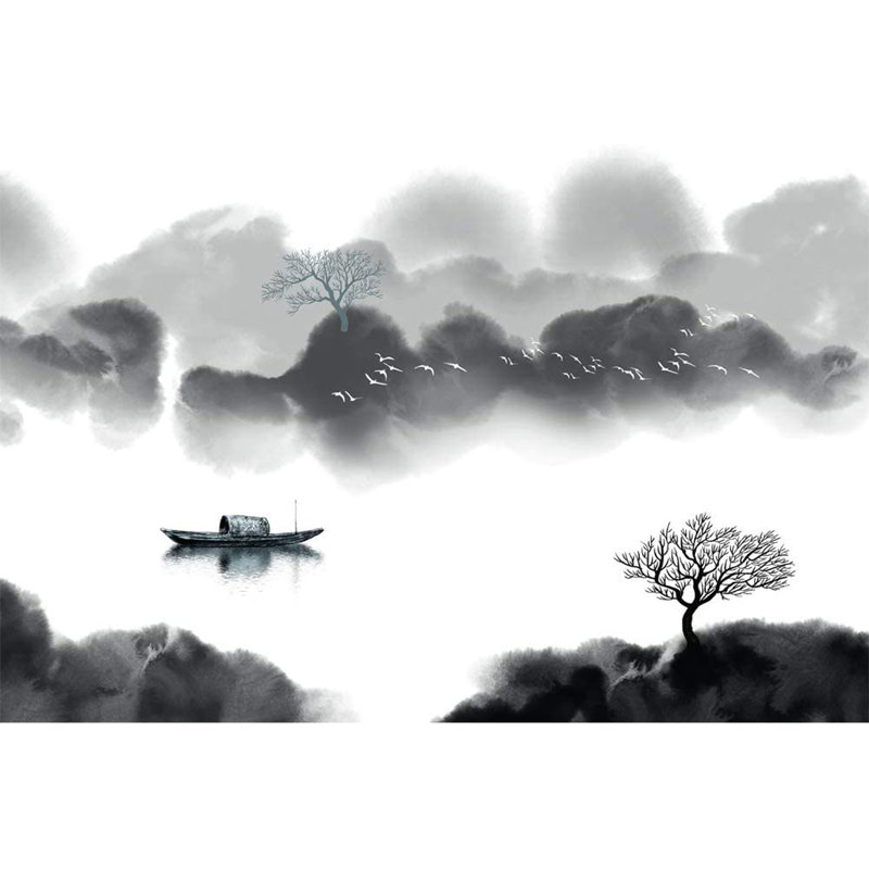 Idea4Wall Wall Murals For Bedroom Traditional Chinese Landscape Painting Large Removable Wallpaper Peel And Stick Wall Stickers_CHINESE_1910_X29