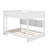 Queen Over Queen Bunk Bed With Storage Cabinets And Charging Station-116934873