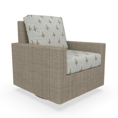 Outdoor Swivel Chair With Sunbrella Cushions