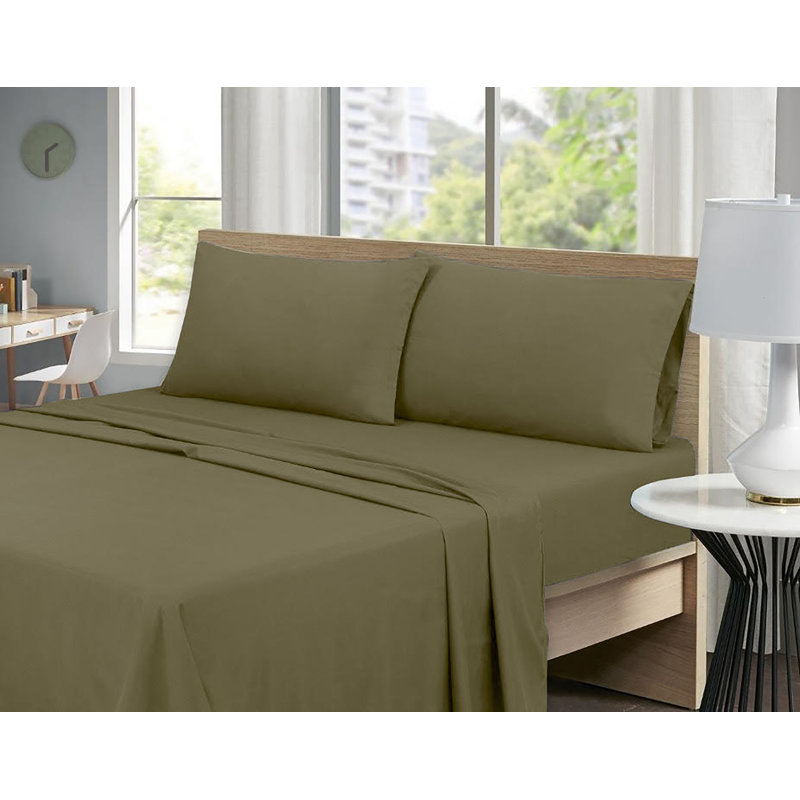 Ensemble de 6 valises pour chambre d'amis, Ensemble de draps pour taille de lit très grand a, Sauge