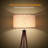 Wood Tripod Floor Lamp, Mid Century Standing Lamp, Modern Design Studying Light With E26 Lamp Base-1115267249