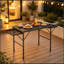 Table de patio portative, table sur pied, table d'extérieur pliable, table de camping, table à manger extensible, table de pique-nique