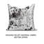 Housse de coussin en argent écrasé