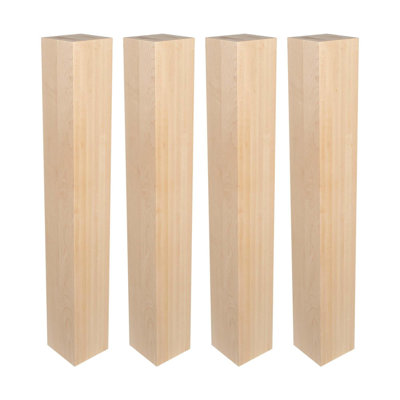 Pied d'îlot en bois massif H 35-1 / 4 po x 5 po Klyne