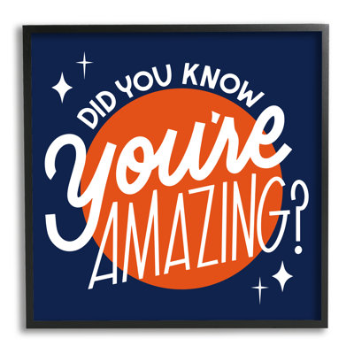 Au-596, estampe numérique «You Amazing Blue & Orange», impression