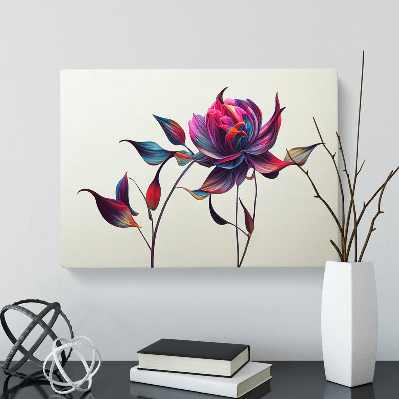Dreamy Flower - Wrapped Canvas, 40cm H x 60cm W x 3cm D