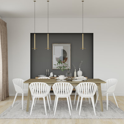 Alyisa 8 - Person Solid Wood Solid Wood Top Four Leg Dining Set