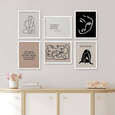 " Nude Dancer " by Henri Matisse 6 Piece Art Graphic Art Print
