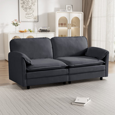Modern Upholstered Loveseat Modular Sofa Couch