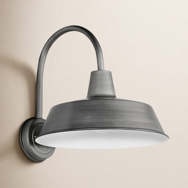 Jorgie Aluminium Wall Light, Weathered Zinc