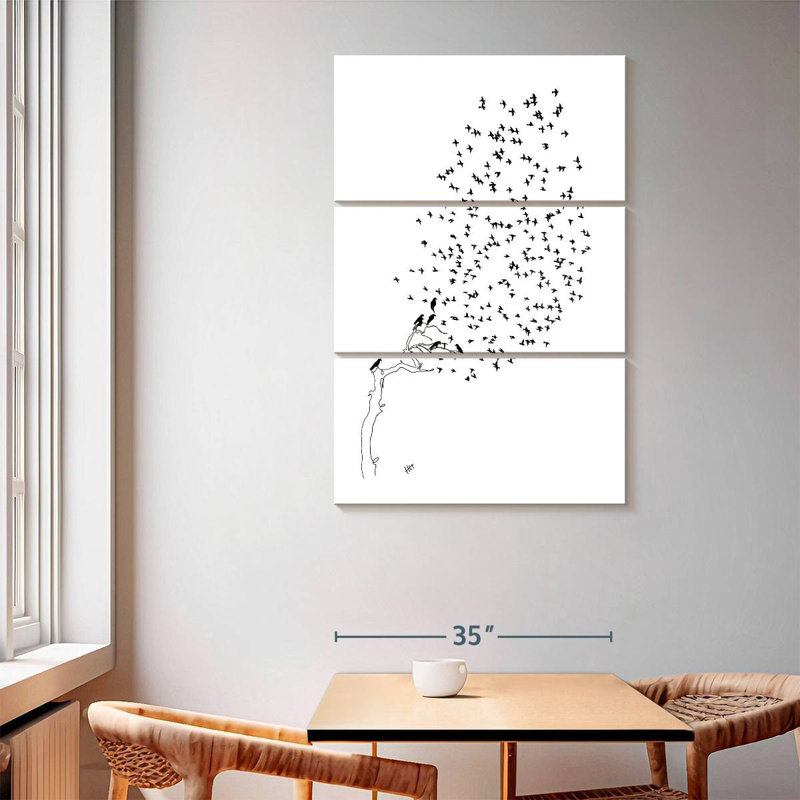 Brampt Birds Fly Away, 65" H x 42" W