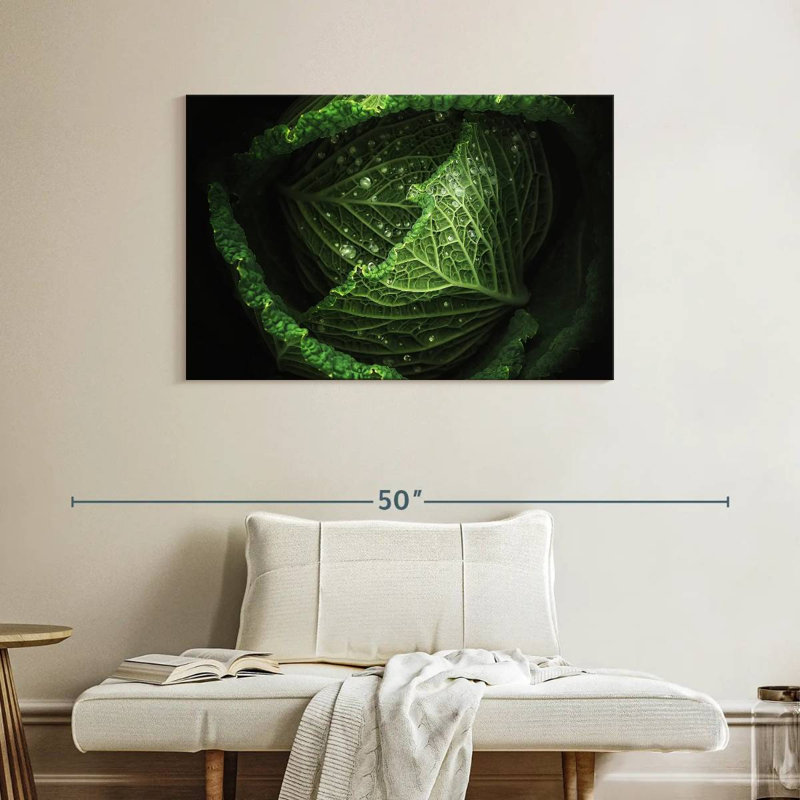 Yarlin Cabbage, 26" H x 39" W