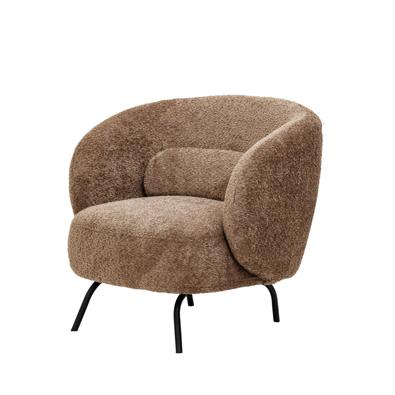 Fauteuil demi-tonneau pivotant rembourré Teda Vernelle