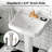 Dynasty 35.5" Tall Rectangular Vitreous China Pedestal Bathroom Sink with Overflow-98982196-96123262