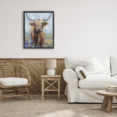 Cadre flottant Highland Cow