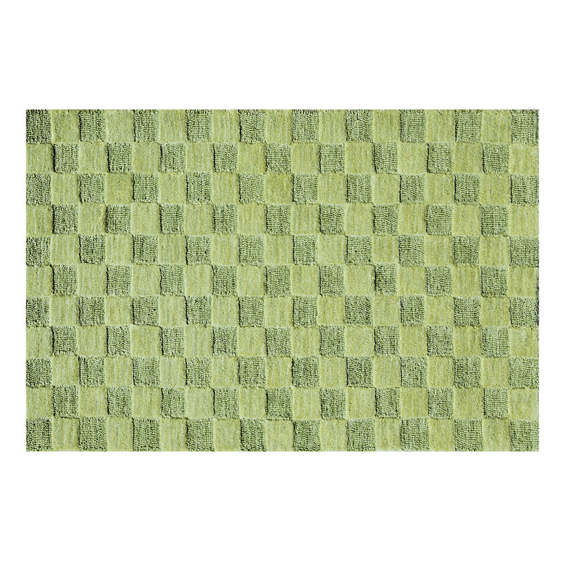 Moss Checkerboard Rug, Rectangle 2'3" x 3'9"