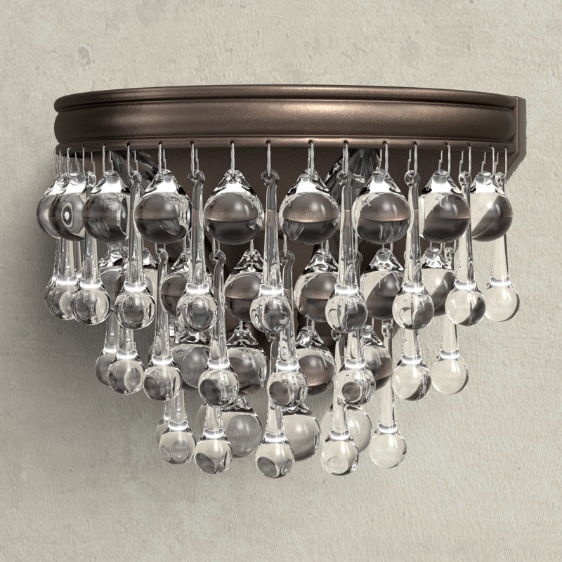 Stoneham Flush Mounted Sconce, Vibrant Bronze