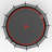 16FT Trampoline Pumpkin- Black Red