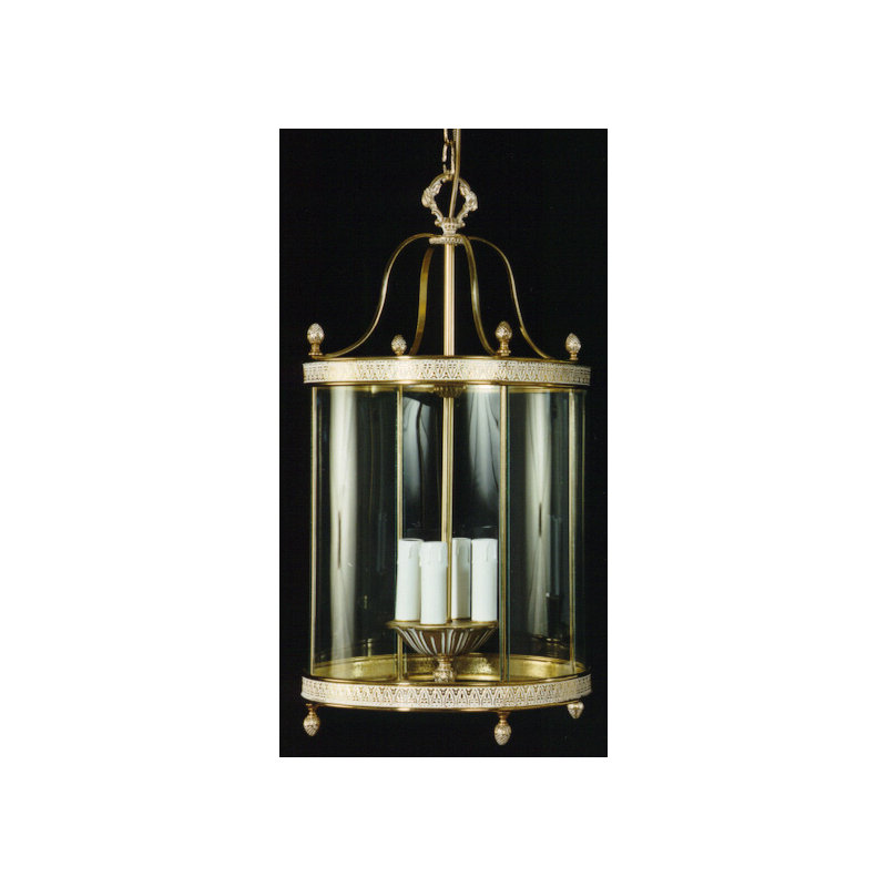 Gosnells 4 - Light Lantern Pendant, Dark Flemish