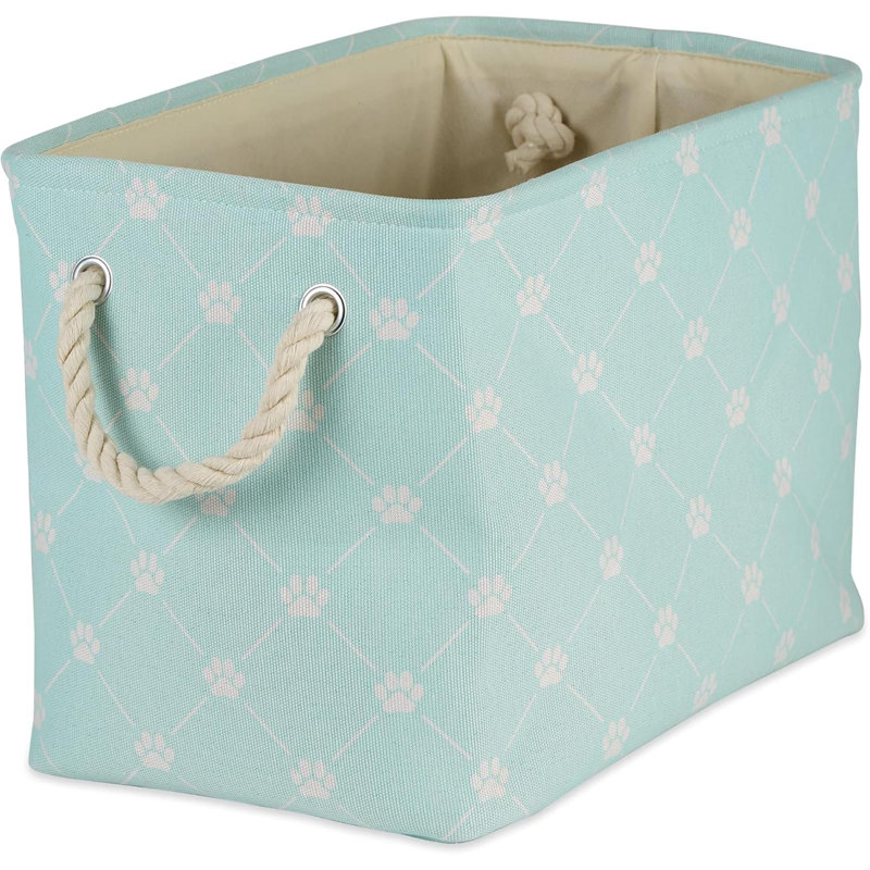 Pet Storage Collection Paw And Bone Print, Small Rectangle