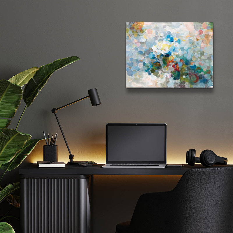 Art mural en verre «In The Loop» par Danhui Nai, H 12 po x l 16 po x P 0,13 po