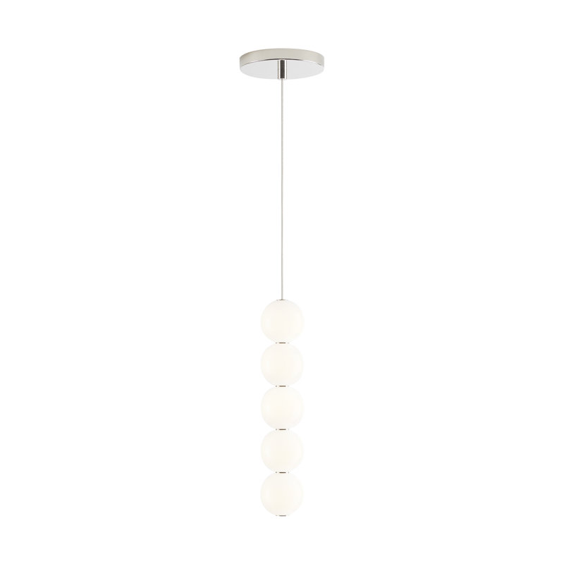 Orbet 5 - Light LED Pendant, Polished Nickel