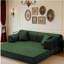 Canapé-lit convertible, canapé-lit pliant en velours côtelé avec cadre de forme fixe, canapé-lit de salon pour chambre à coucher (vert)-998666661