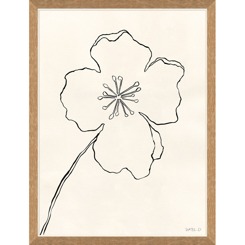 «Line Dessin II» par Susan Hable - Peinture encadrée sur papier